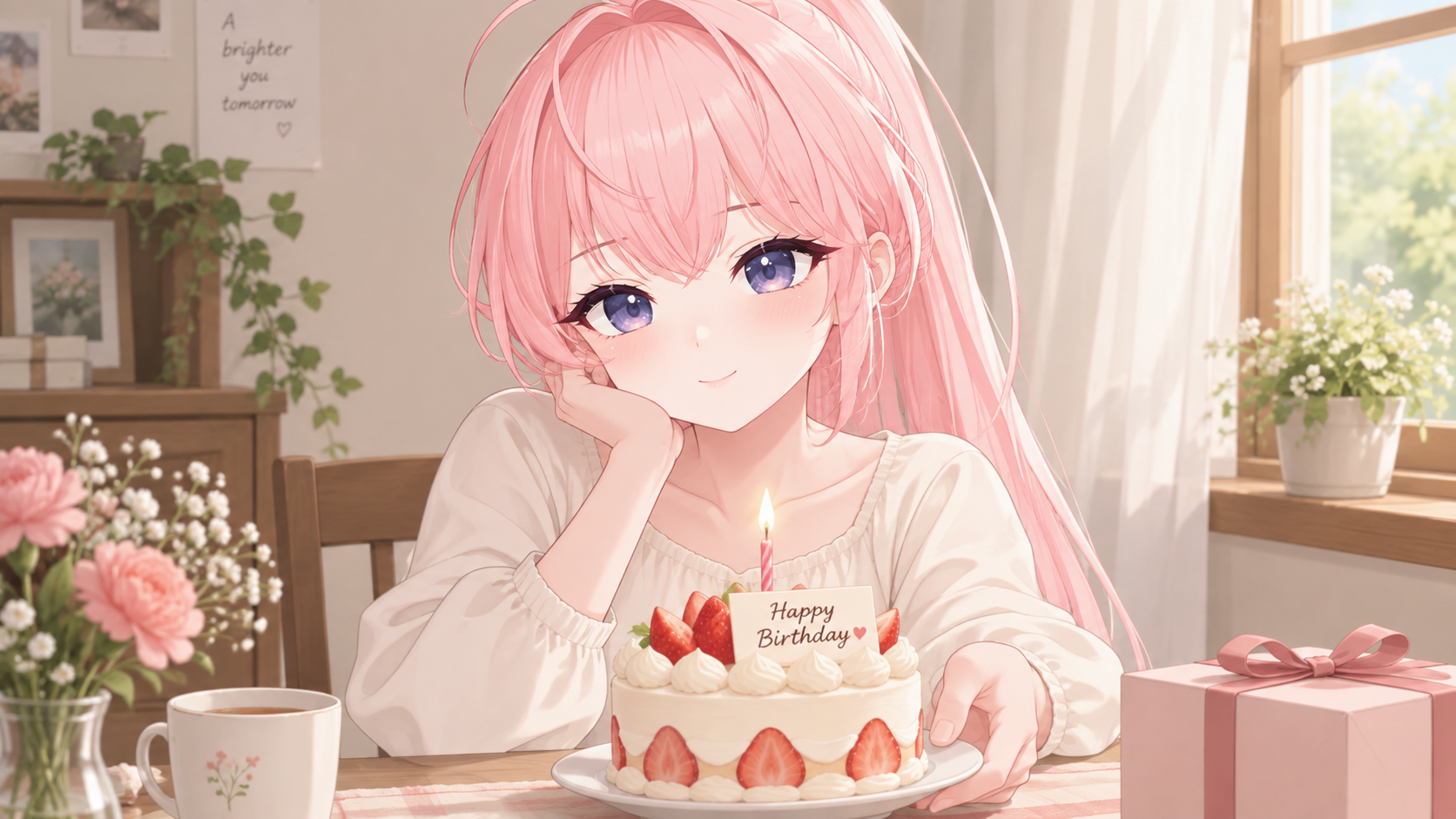 익명싸르님의 생일 축하 팬아트