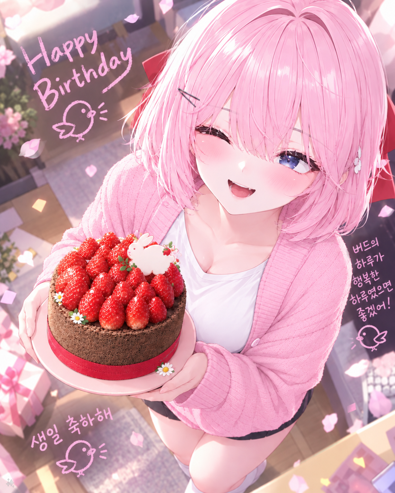 쓰껄잉님의 생일 축하 팬아트